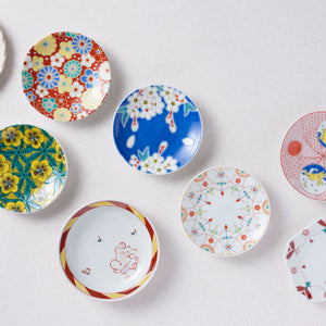 Kutani Ware Ikoi Set Miyabi Hana (Elegant Flowers) Made in Japan