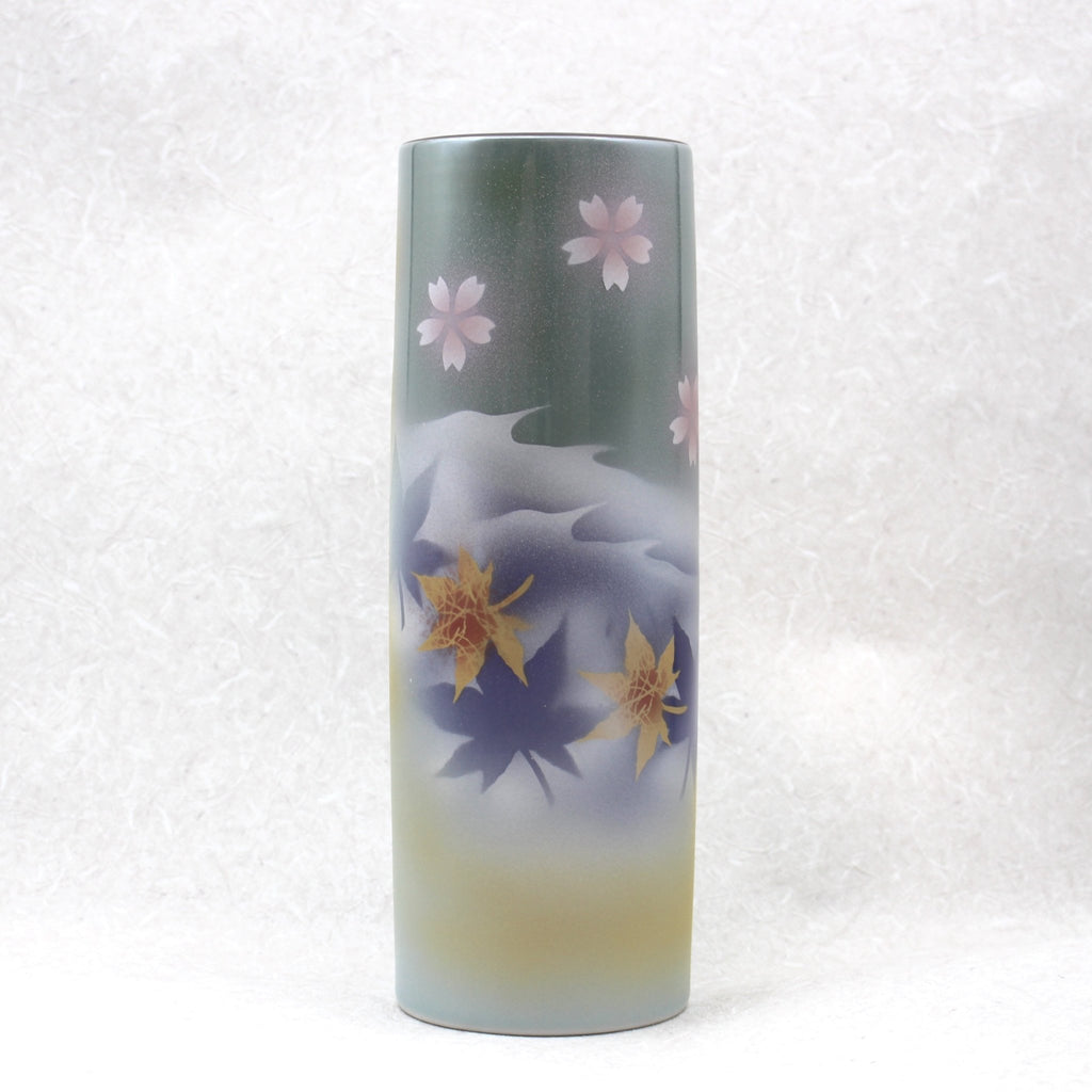 九谷焼 8号花瓶 春秋 | Japanese Kutani Store | 九谷焼専門ストア