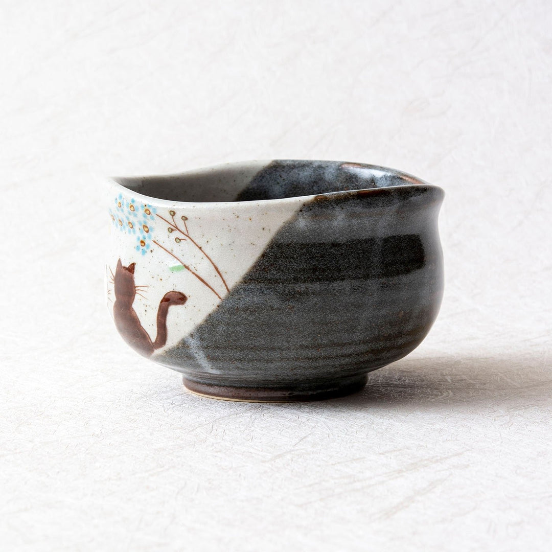 九谷焼　綿玉造　抹茶碗 抹茶碗 白粒鉄仙