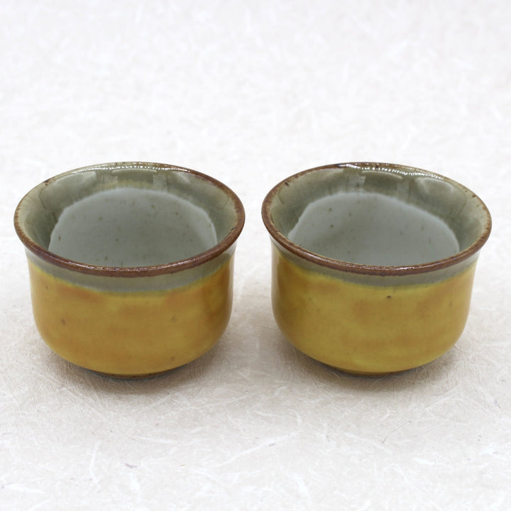 Kutani Ware Japanese Sake Set (Ochoko & Tokkuri) Yoshidaya