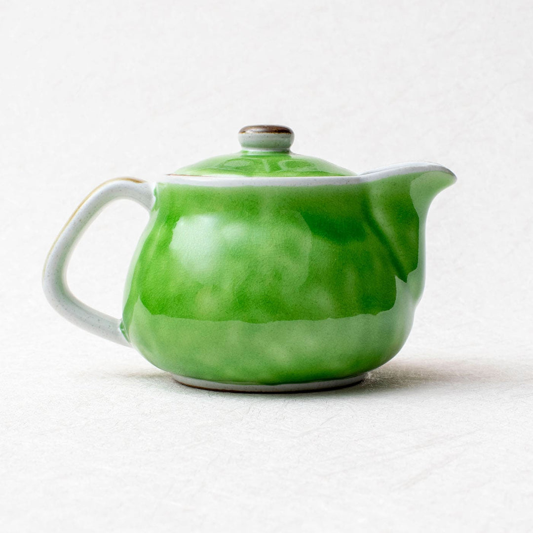九谷 茶壺 九谷烧日本茶壶(Kyusu)，有花和鸟的图案– Japanese Kutani Store