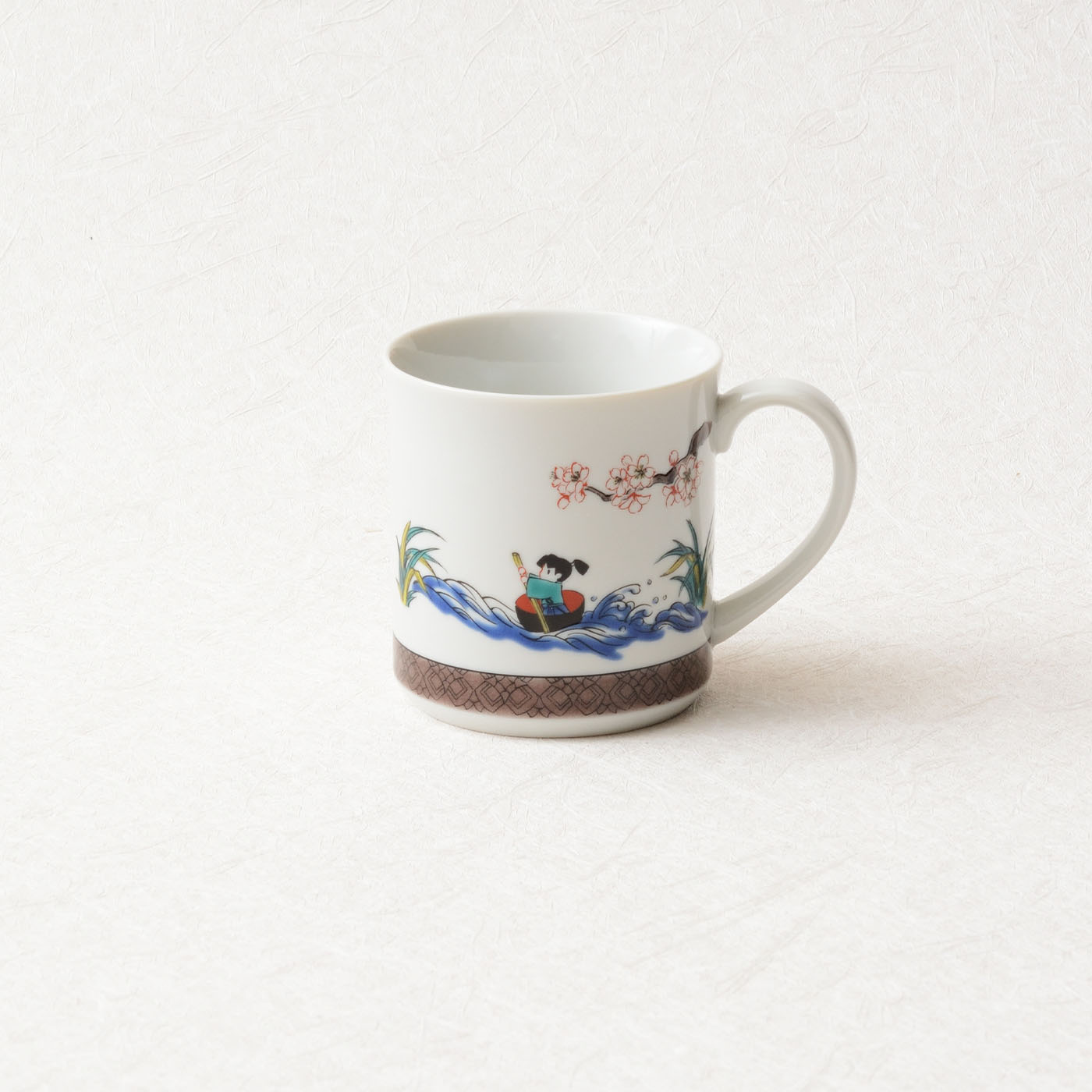 Kutani Ware Mug Cup with Issun Boshi | Japanese Kutani Store, Porcelain ...