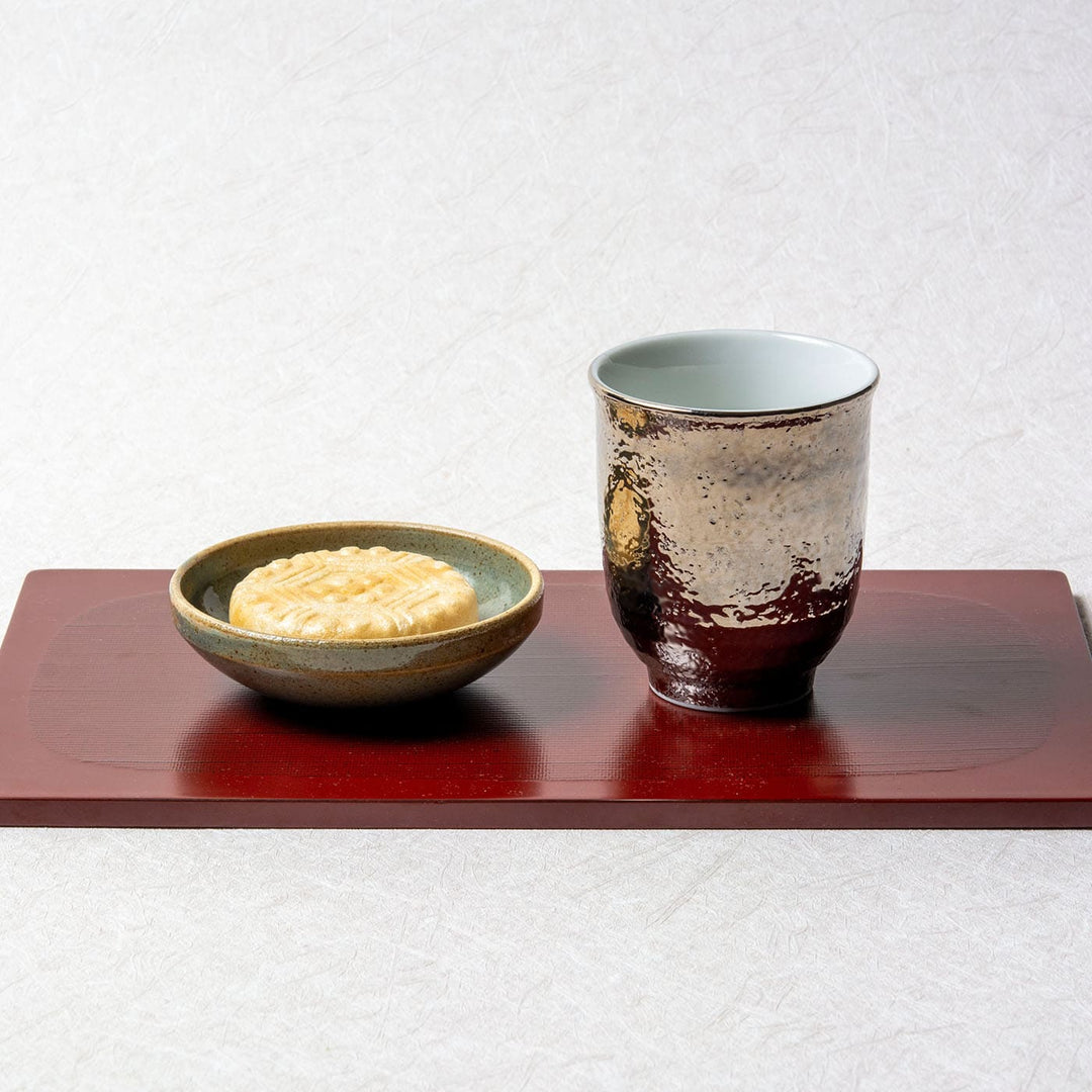Japanese Tea Cup Yunomi Kutani Yaki Ware Japanisch Töpferei